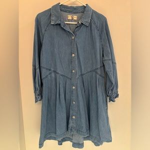 ‼️SOLD‼️ Free People Denim Mini Dress